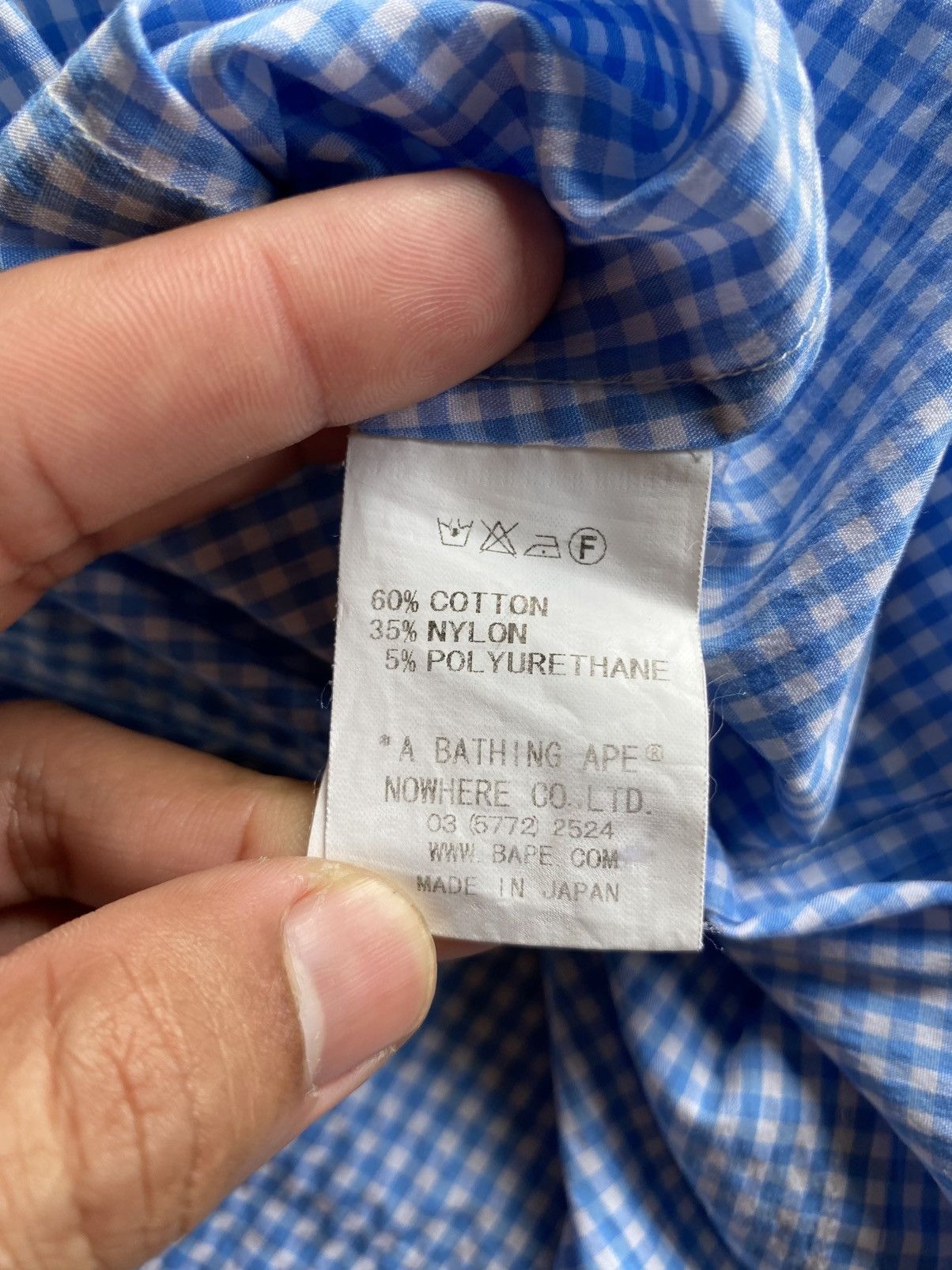Bape BAPE Blue Gingham Women Shirt Size S / US 4 / IT 40 - 9 Thumbnail