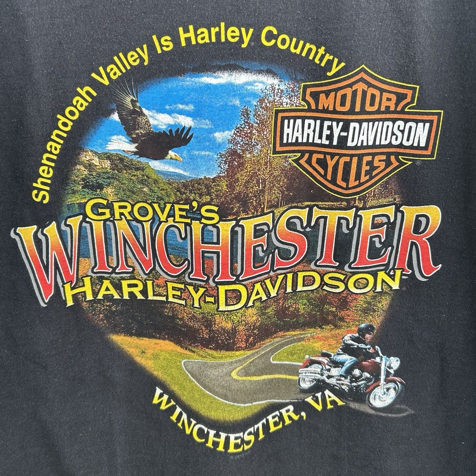 Harley Davidson Y2K Winchester Virginia Harley Davidson Graphic Tee X-Large Size US XL / EU 56 / 4 - 4 Thumbnail