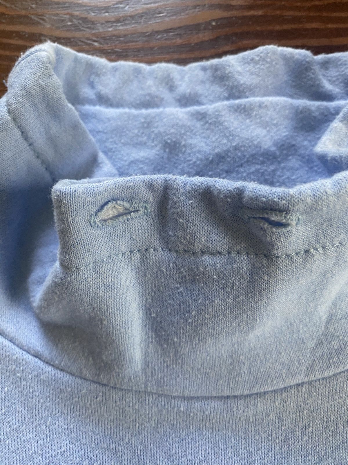Vintage Vintage 80’s Mock Neck Baby Blue Pink Ski Sweatshirt Size US XS / EU 42 / 0 - 4 Thumbnail