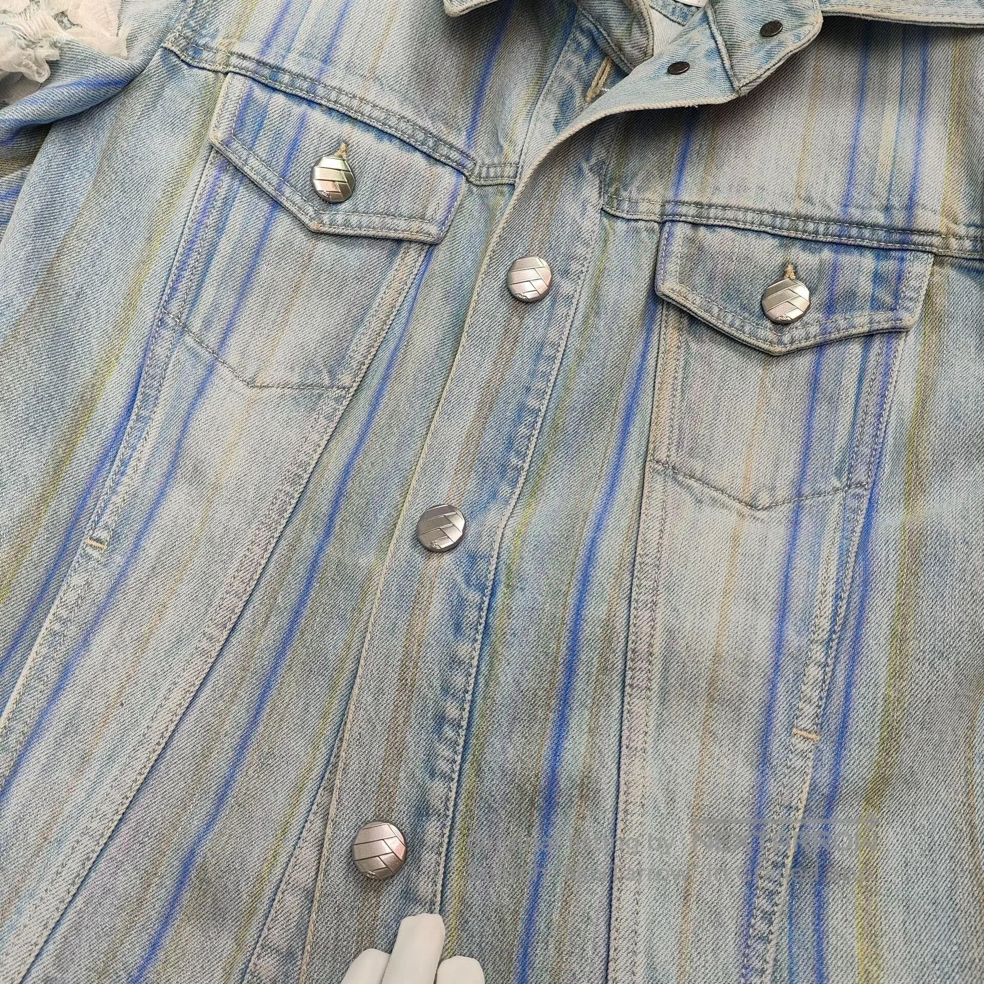 Chanel Chanel 18S Waterfall Denim Jacket. Size XS / US 0-2 / IT 36-38 - 4 Thumbnail