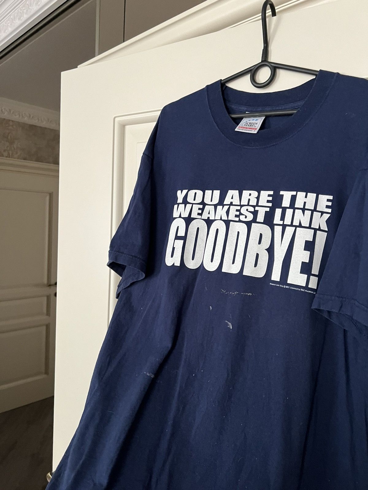 Vintage Vintage 90s The Weakest Link T-Shirt Tee BBC Show Funny Meme Size US XL / EU 56 / 4 - 7 Thumbnail