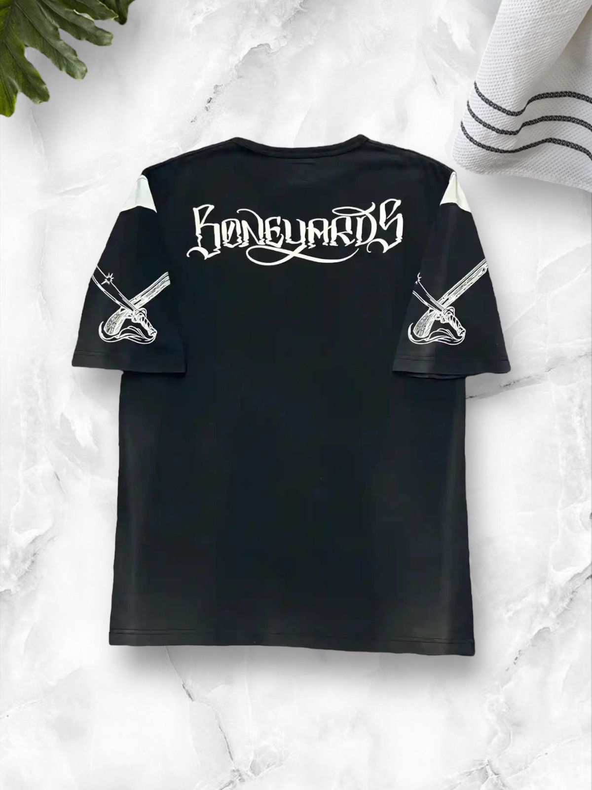 Neighborhood × Stussy × Vintage Vintage Stussy X Neighborhood Boneyards Sun Faded Tshirt Size US M / EU 48-50 / 2 - 11 Thumbnail