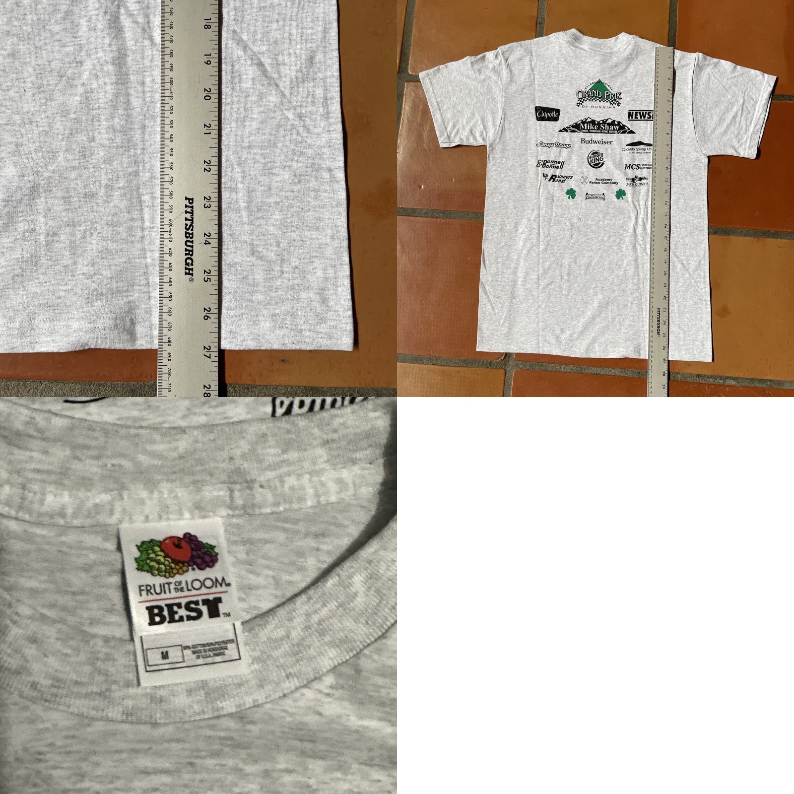 Fruit Of The Loom VINTAGE Fruit Of The Loom Men’s Medium Gray T Shirt St. Patrick’s Day 5k 2003 Size US M / EU 48-50 / 2 - 11 Thumbnail