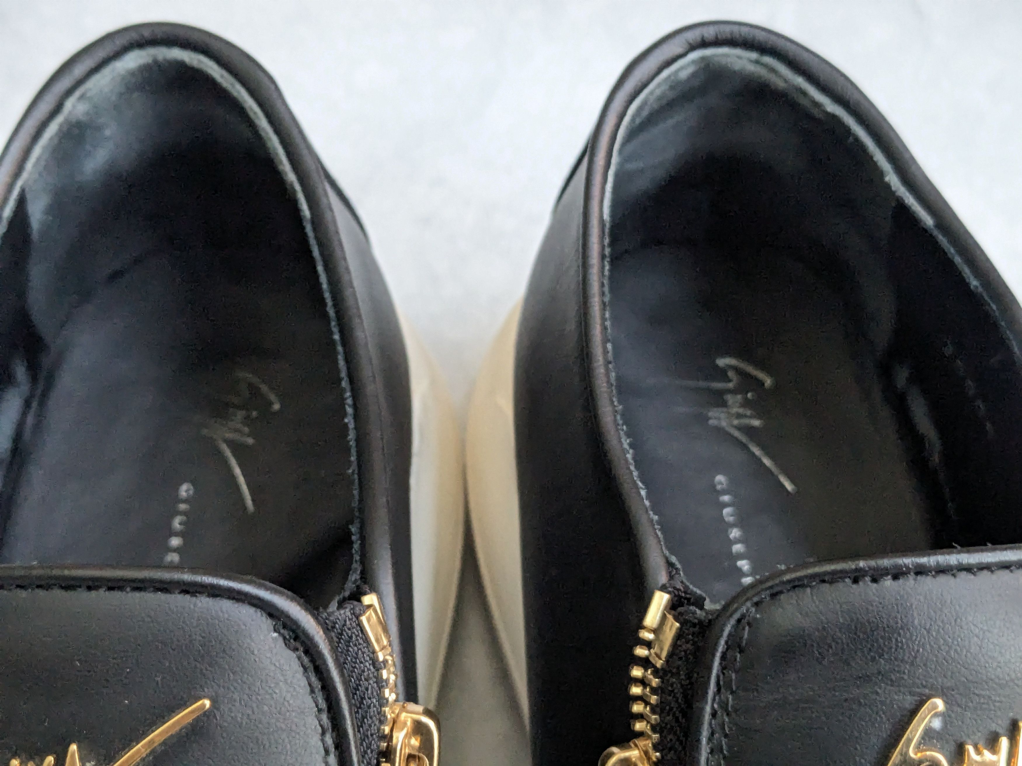Giuseppe Zanotti Giuseppe Zanotti Sneakers Black White Gold Zip 12 45 Size US 12 / EU 45 - 6 Thumbnail