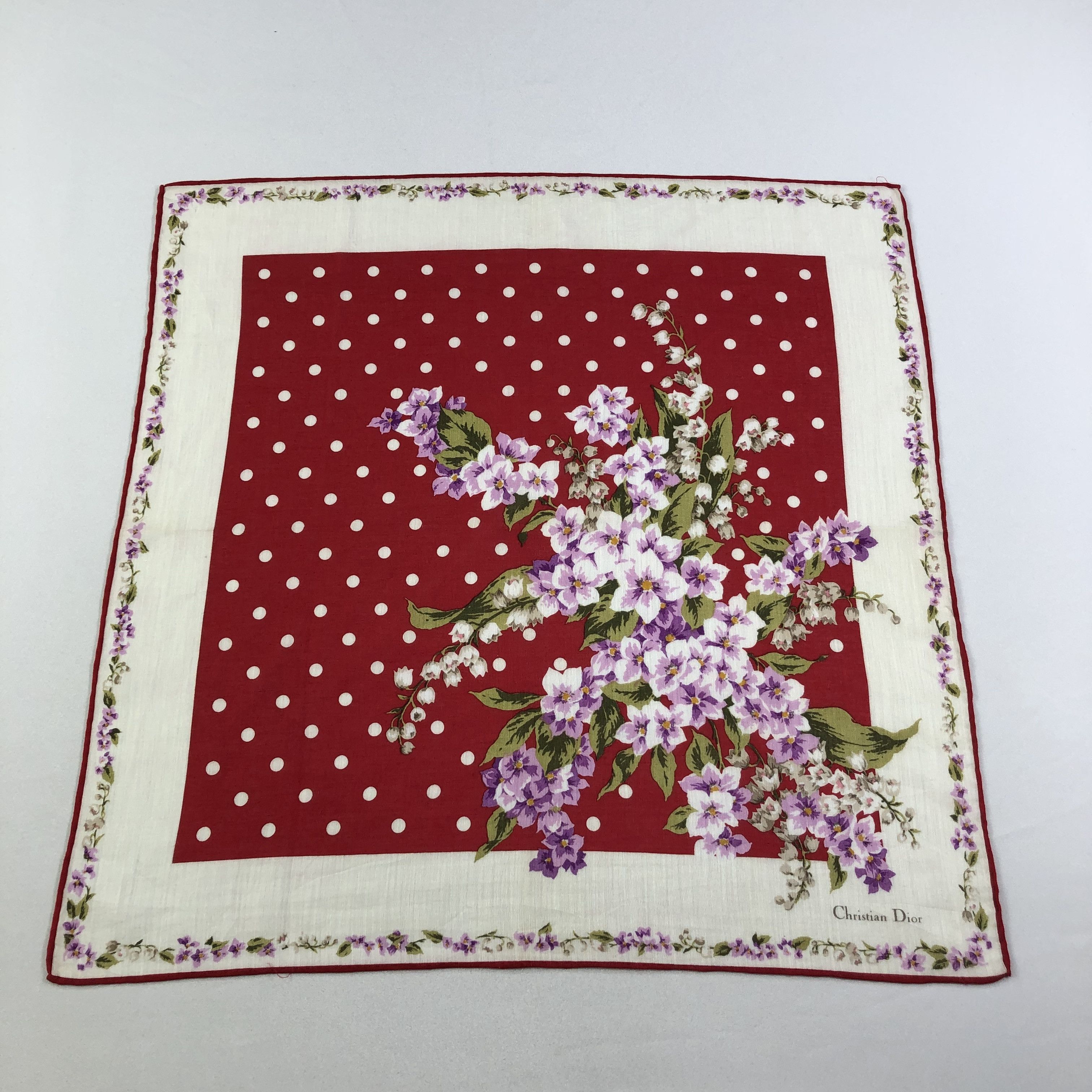 Christian Dior Monsieur Christian Dior Handkerchief Neckerchief Bandana H2085 Size ONE SIZE - 1 Thumbnail