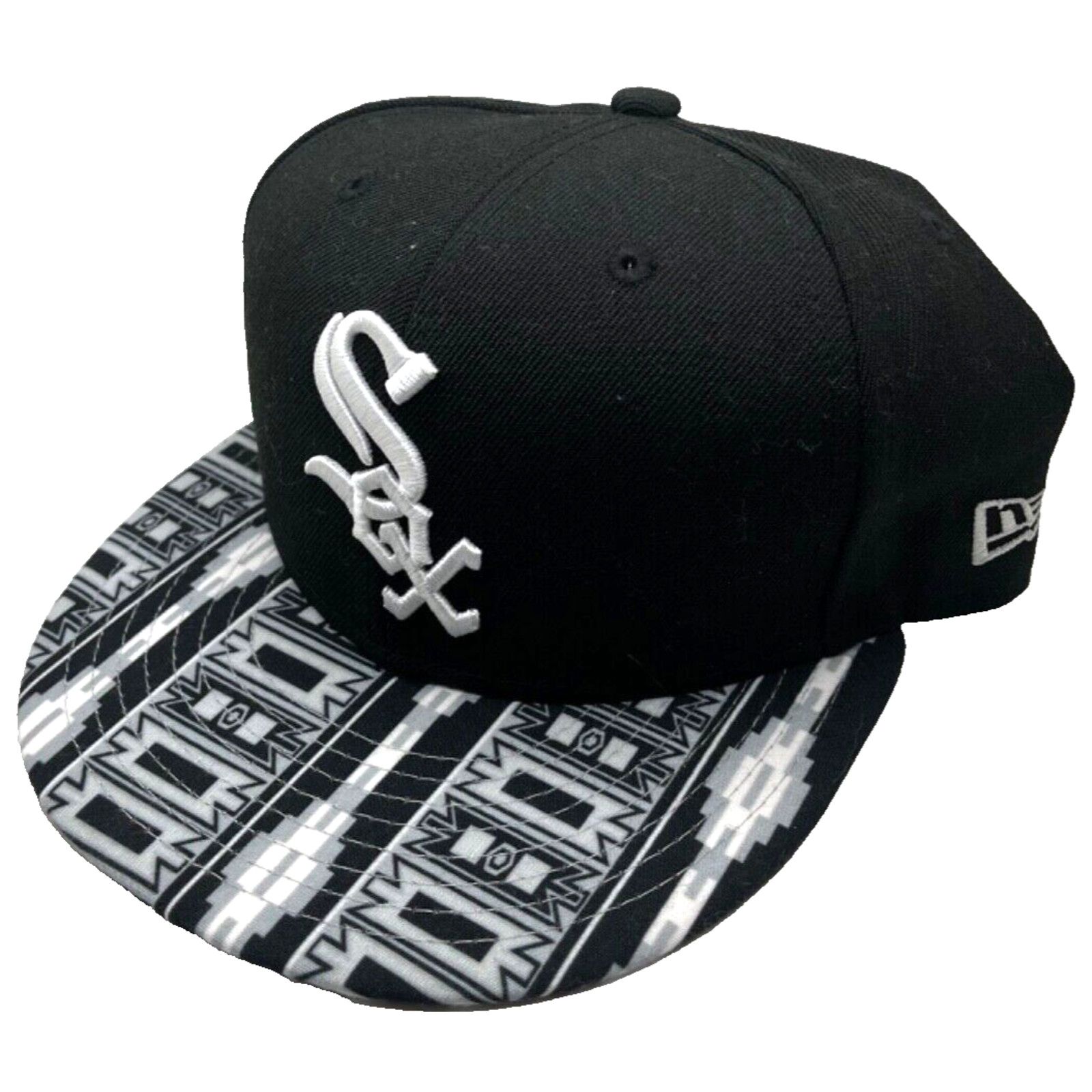 New Era Chicago White Sox New Era Snapback Hat Aztec Tribal Brim MLB Size ONE SIZE - 2 Thumbnail
