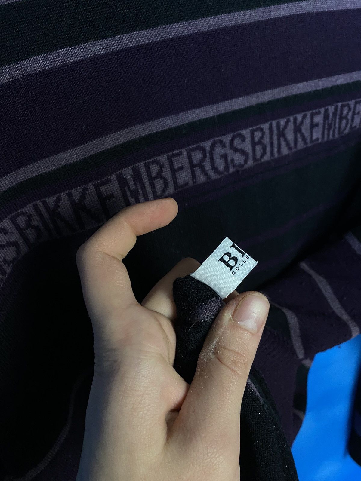 Dirk Bikkembergs × Vintage 💥 Dirk BIKKEMBERGS Striped high neck sweater Size US L / EU 52-54 / 3 - 8 Thumbnail