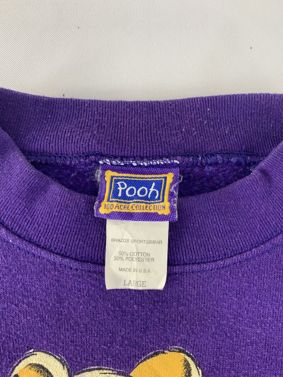 Disney 90s Disney Winnie The Pooh Big Screen Logo Crewneck Size US L / EU 52-54 / 3 - 4 Thumbnail