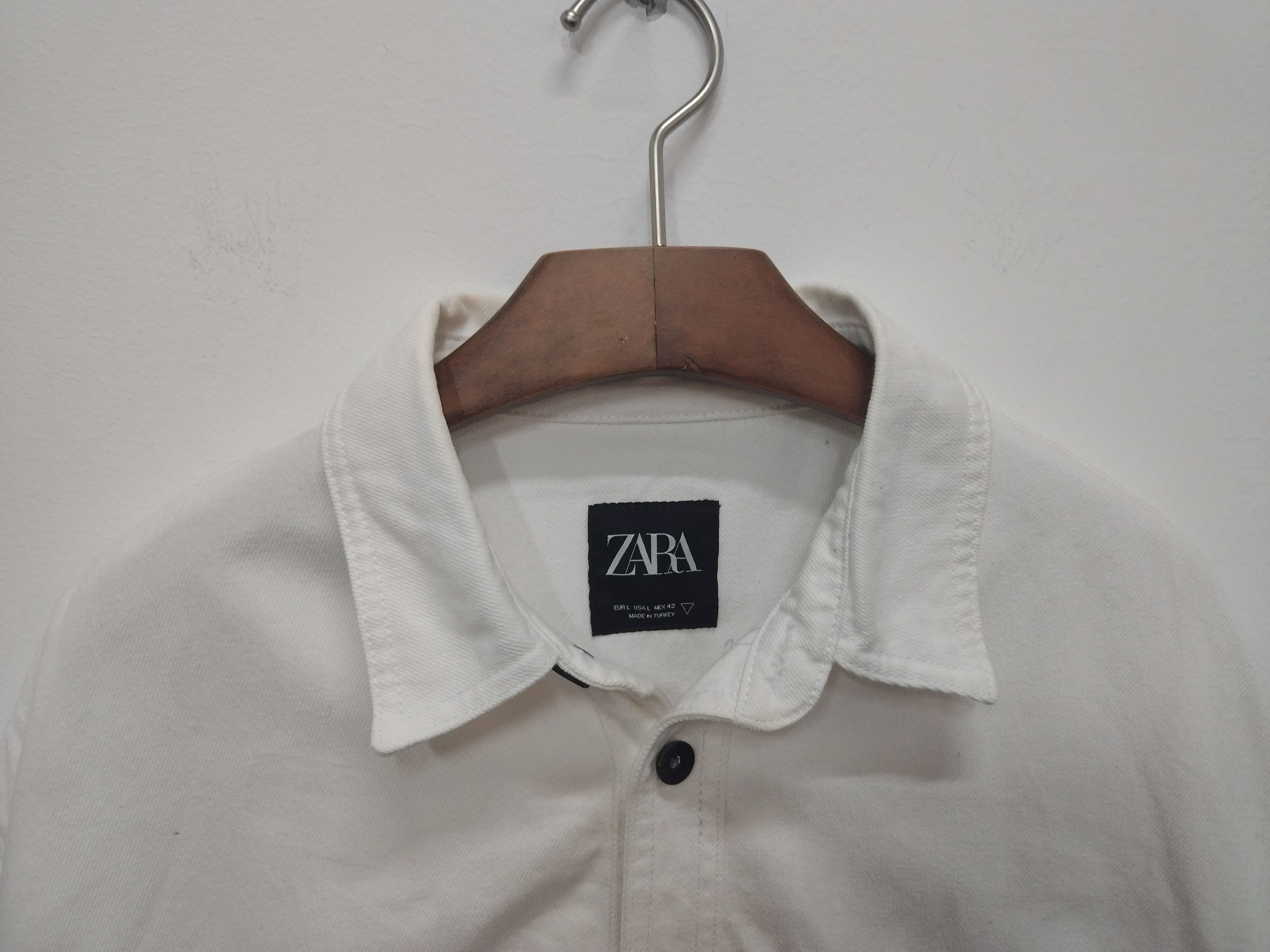 Zara AWESOME STYLO ZARA DENIM JACKET PATCHWORK SCRIPT DESIGN Size US L / EU 52-54 / 3 - 5 Thumbnail