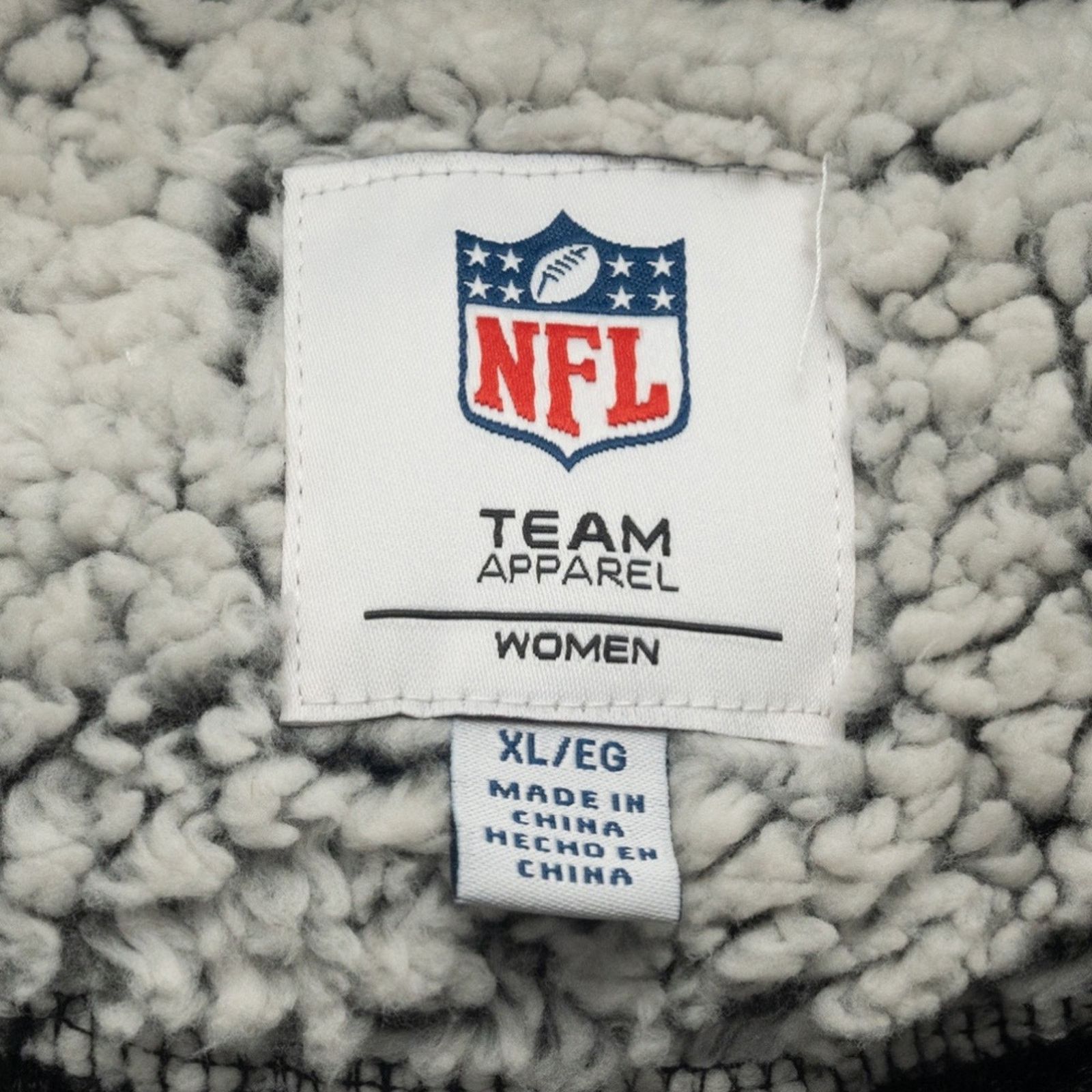 NFL Women's NFL Cincinatti Bangles. Gray Sherpa Pullover Jacket Size XL / US 12-14 / IT 48-50 - 5 Thumbnail