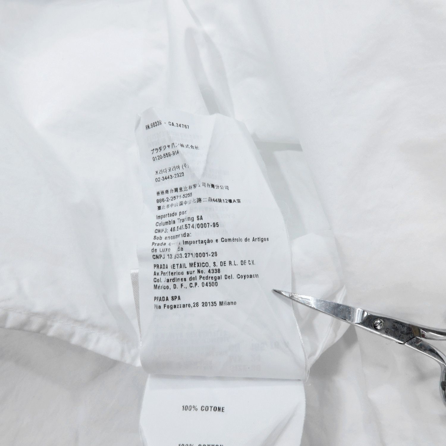 Miu Miu MIU MIU WHITE LONG SLEEVE SHIRT Size XS / US 0-2 / IT 36-38 - 6 Thumbnail