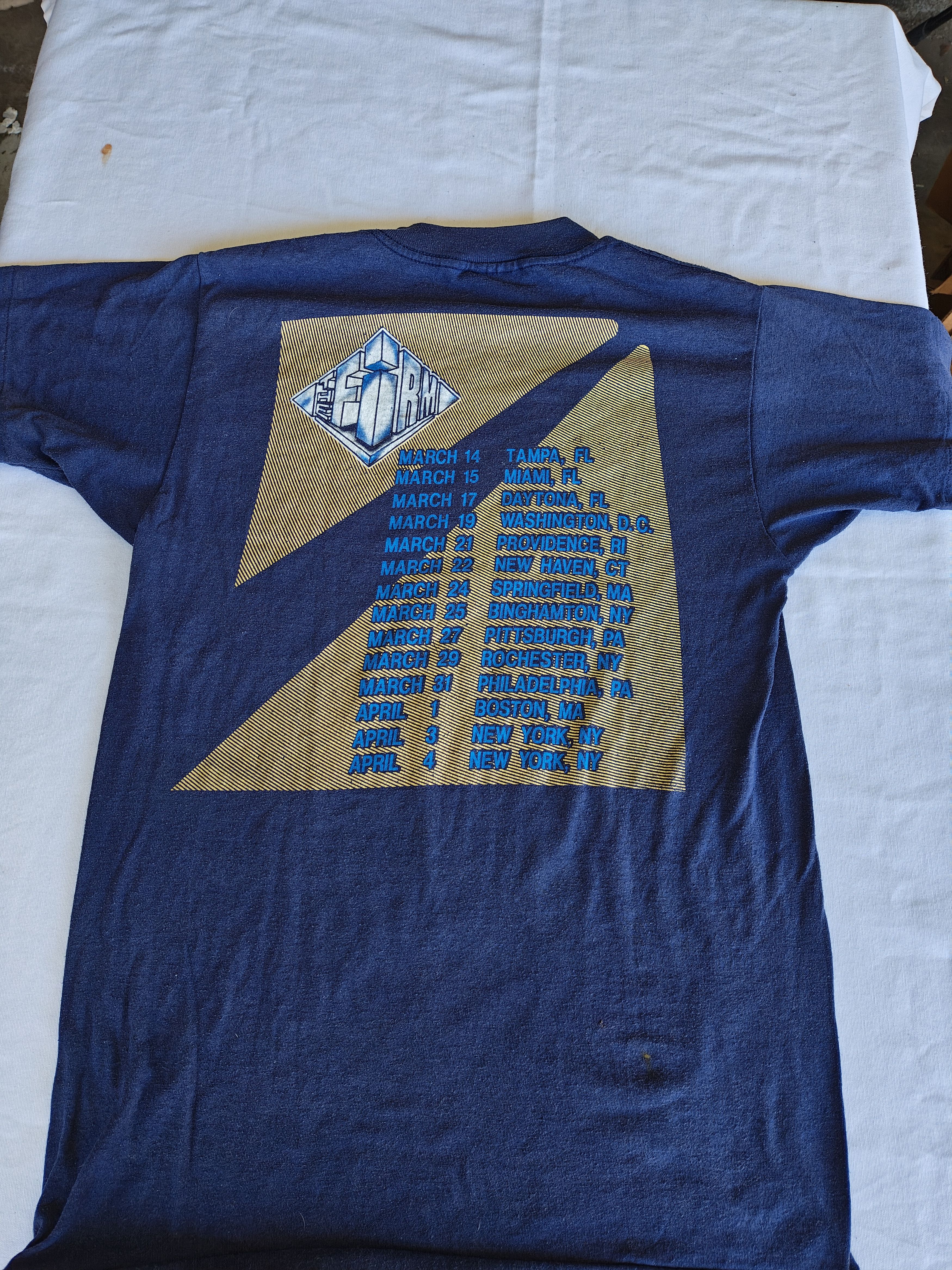 Vintage 1985 The Firm Tour Shirt Jimmy Page Nassau Coliseum NY Size US S / EU 44-46 / 1 - 3 Thumbnail