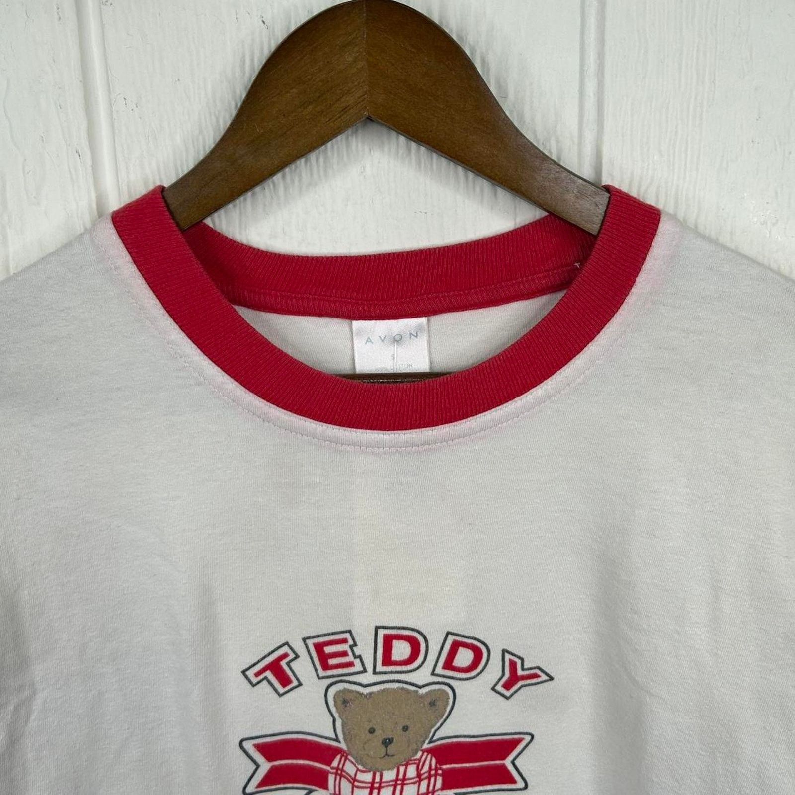 Other Vintage 90’s Teddy Bear Cream & Red Long Sleeve Size Small Size US S / EU 44-46 / 1 - 2 Thumbnail