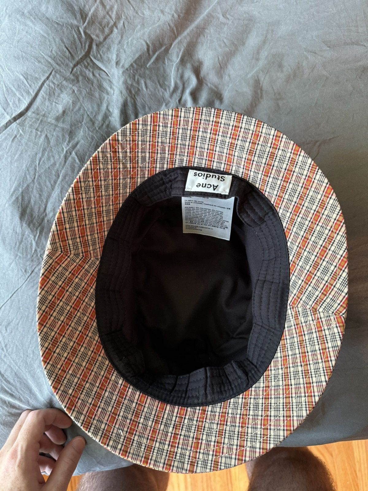 Acne Studios Acne Studios Plaid Bucket Hat Size ONE SIZE - 7 Thumbnail
