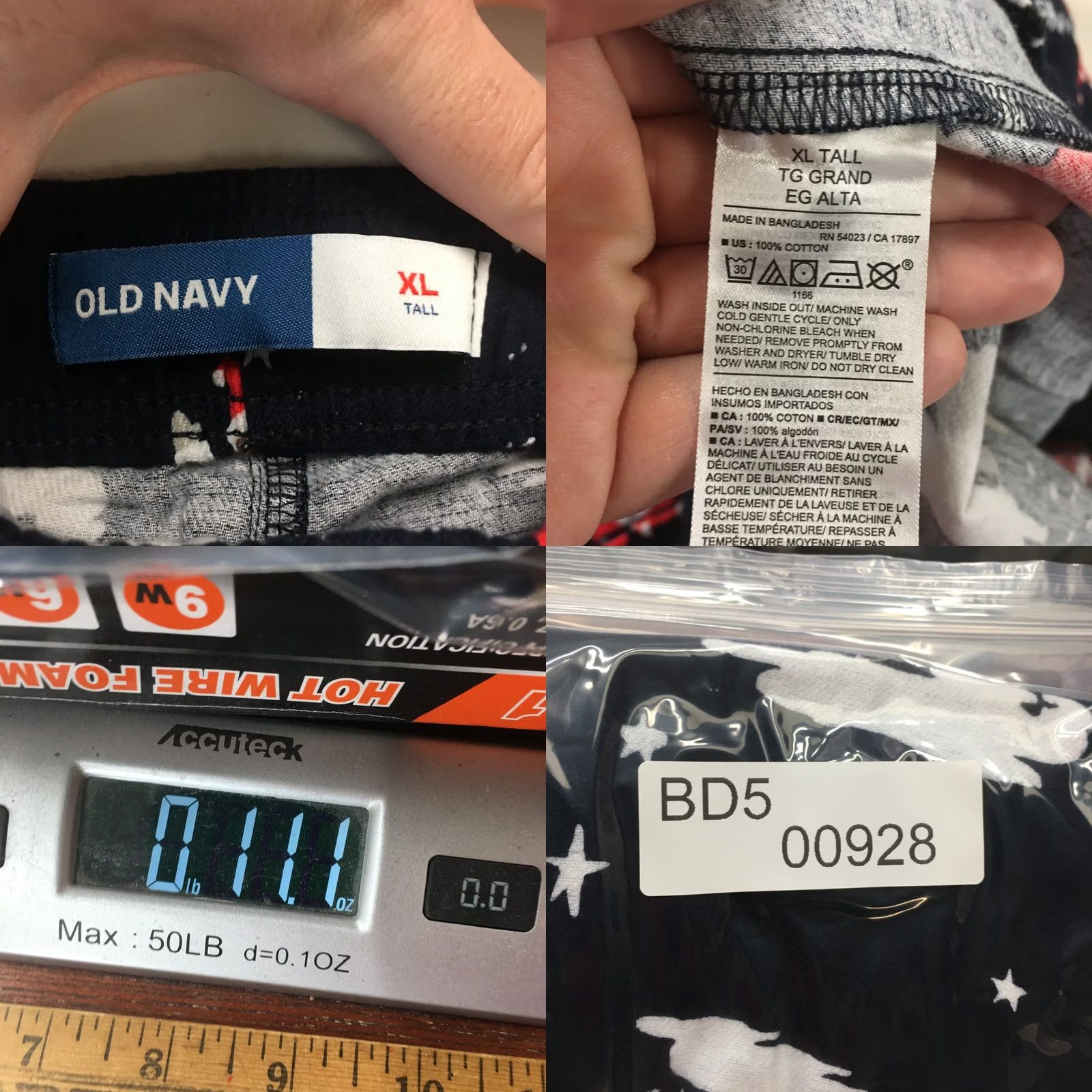 Old Navy Old Navy Sleepwear Pants Mens XL Tall Blue Santa Print Cotton Elastic Waist NEW Size US 36 / EU 52 - 10 Thumbnail
