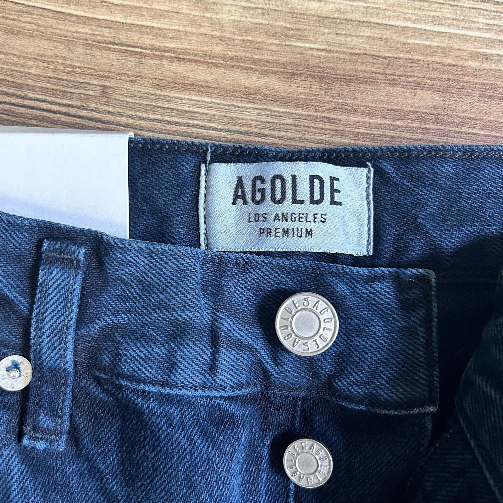 Agolde Agolde Jeans High Rise Straight Crop NWT Dark Distressed 26 Size 26" / US 2 / IT 38 - 13 Thumbnail