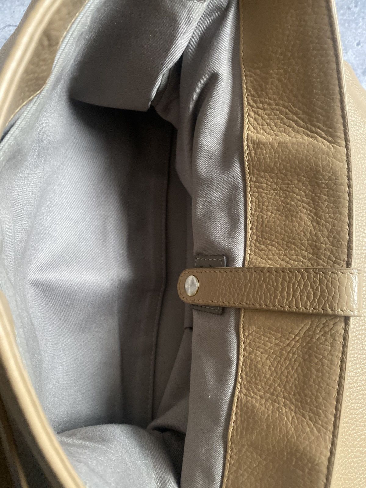 Other Ameli Zurich Central Bag Beige Pebbled Leather Luxury Italy Size ONE SIZE - 10 Thumbnail