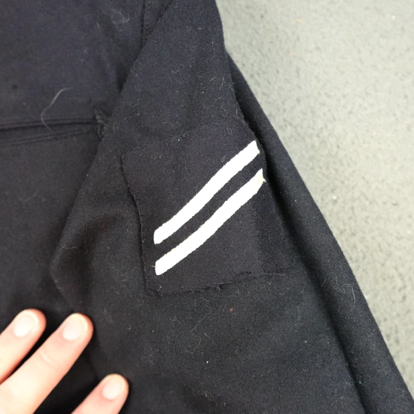 Vintage VINTAGE US Navy Jumper Mens 38L Blue Wool Dress Uniform USS Enterprise 70s Size US M / EU 48-50 / 2 - 5 Thumbnail