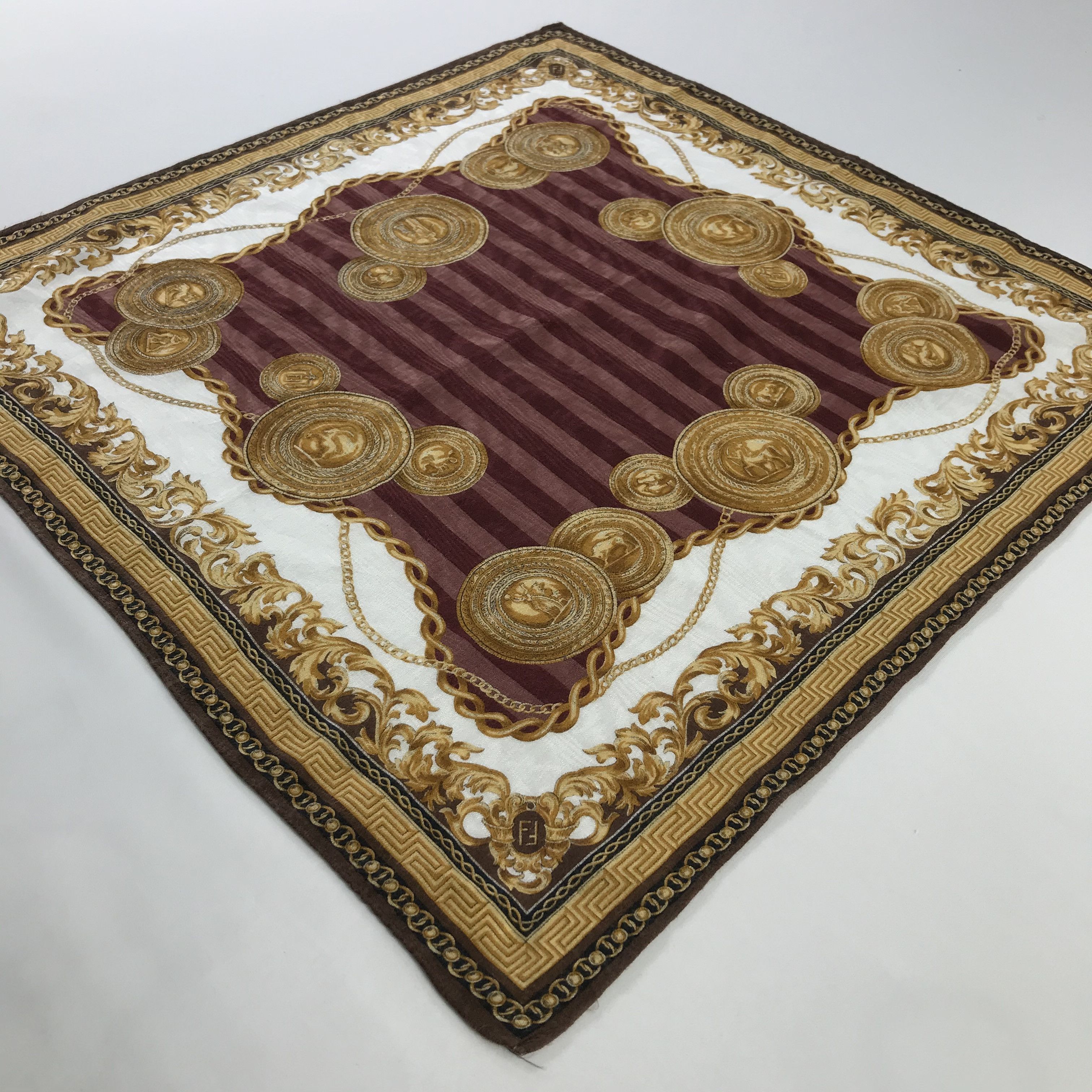 Vintage Vintage Fendi Bandana / Handkerchief / Neckerchief - S439 Size ONE SIZE - 2 Thumbnail