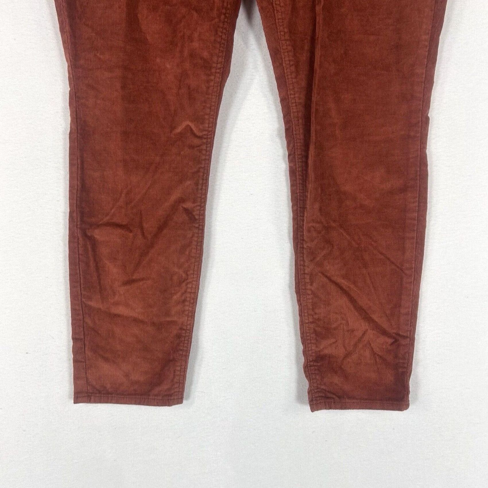 Old Navy Old Navy High Rise Rockstar Corduroy Pants 14P Petite Women Skinny Inseam 27 Orange Dress Pants Pockets Size 36" / US 14 / IT 50 - 3 Thumbnail