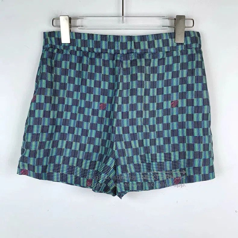 Louis Vuitton Louis Vuitton Damier Check Silk Shorts. Size US 34 / EU 50 - 2 Thumbnail