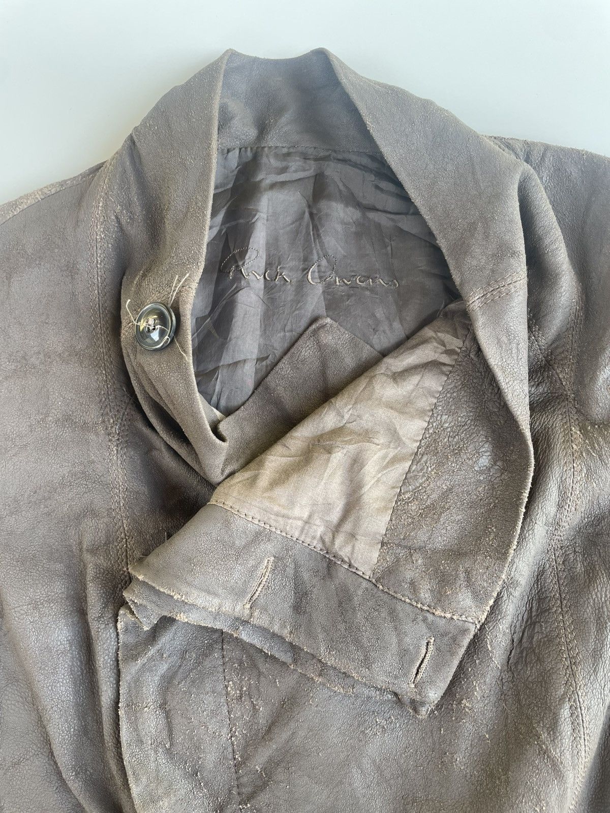 Rick Owens Rick Owen Leather Jacket Size US S / EU 44-46 / 1 - 14 Thumbnail