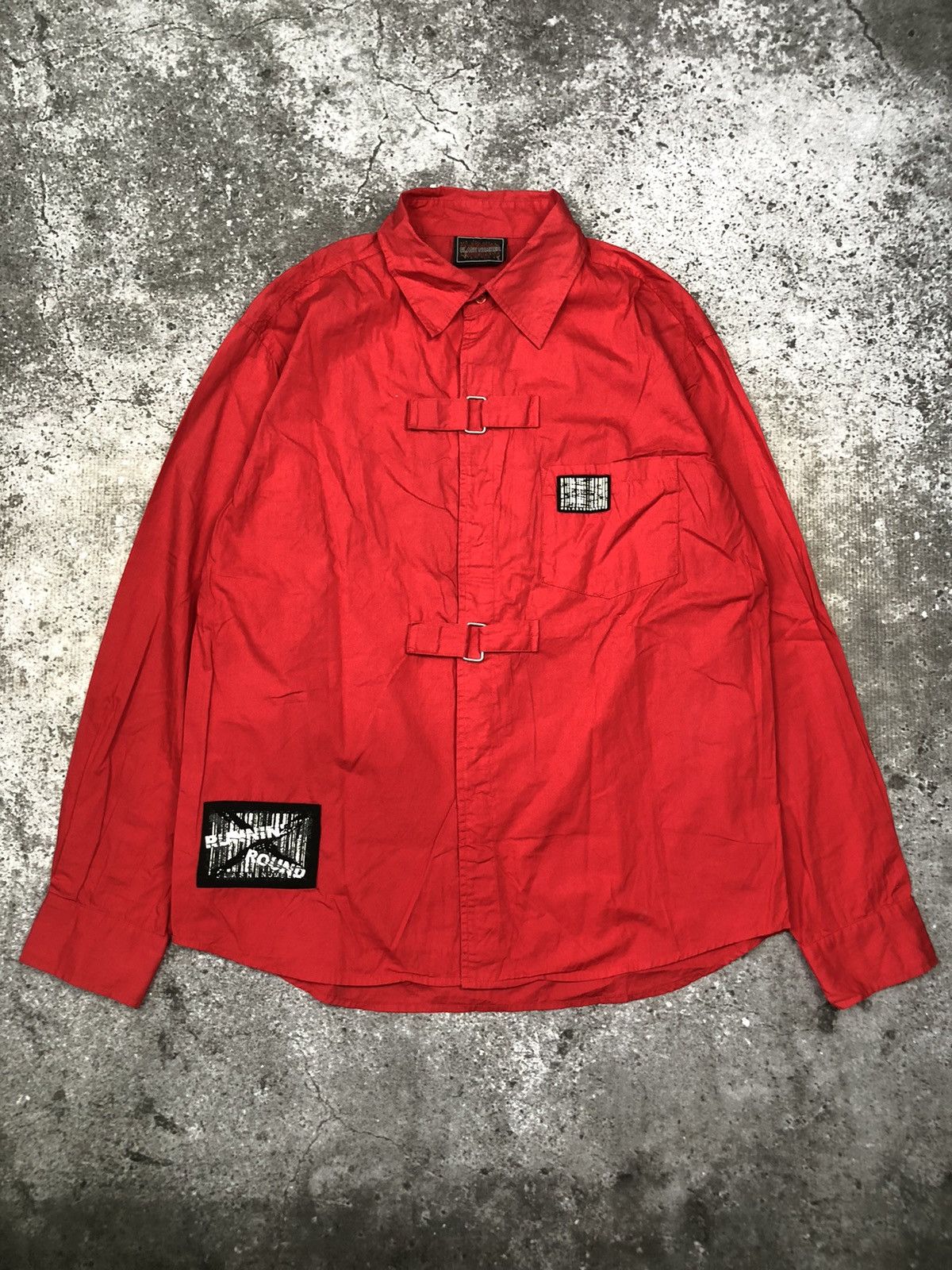 14th Addiction × Beauty Beast × Hysteric Glamour SLASH NUMBER BUTTON SHIRT Size US L / EU 52-54 / 3 - 1 Thumbnail