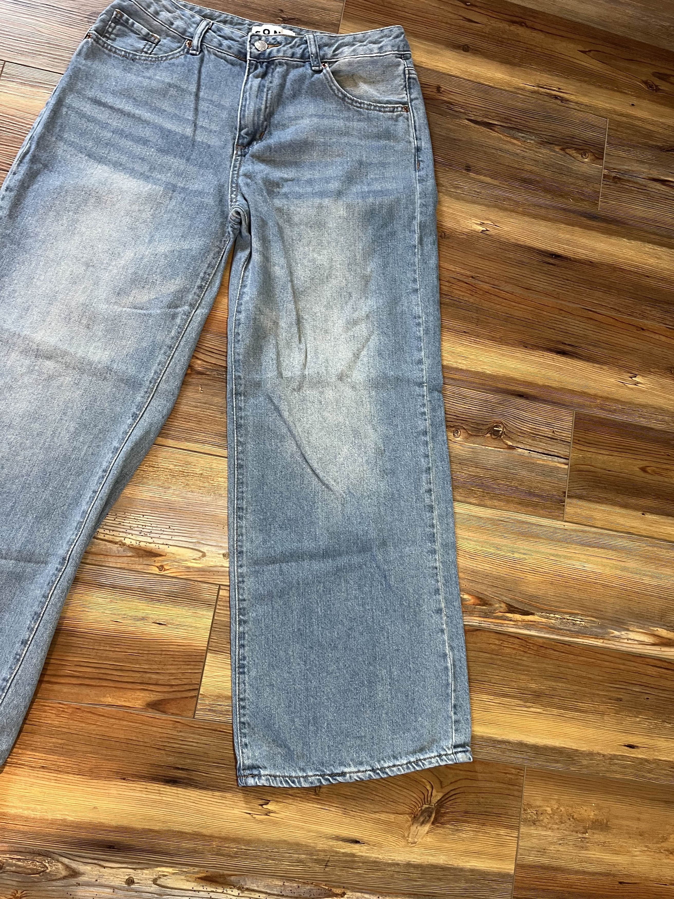 Japanese Brand Y2K Ultra Baggy Acid Wash Song Jeans Size US 29 - 4 Thumbnail