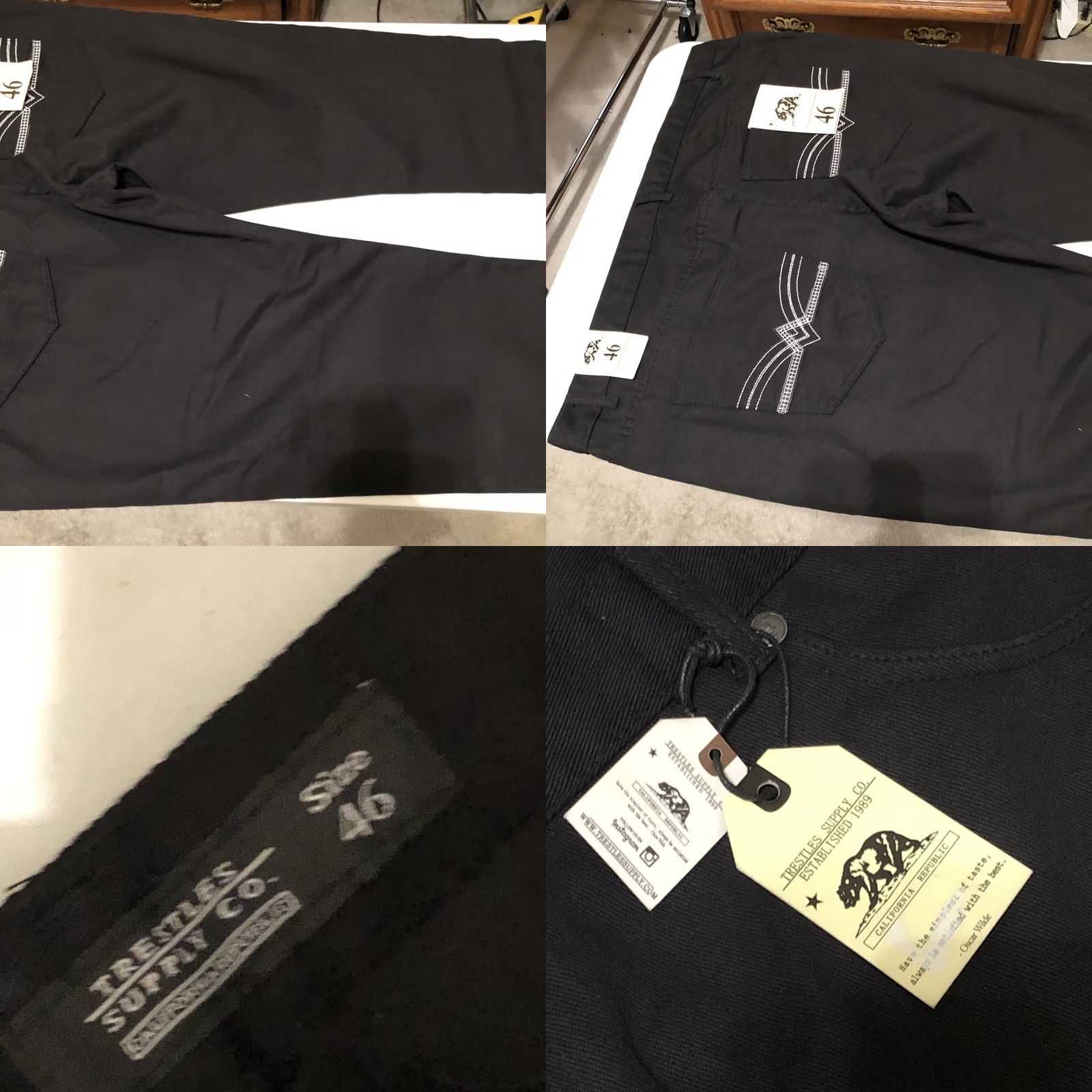 Vintage VINTAGE Trestles Supply Co Black Jeans Denim 46 8 Pocket Cargo 31 In Inseam Men Straight Relaxed High Rise NWT Casual Dress Denim Casual NWT Size US 30 / EU 46 - 8 Thumbnail