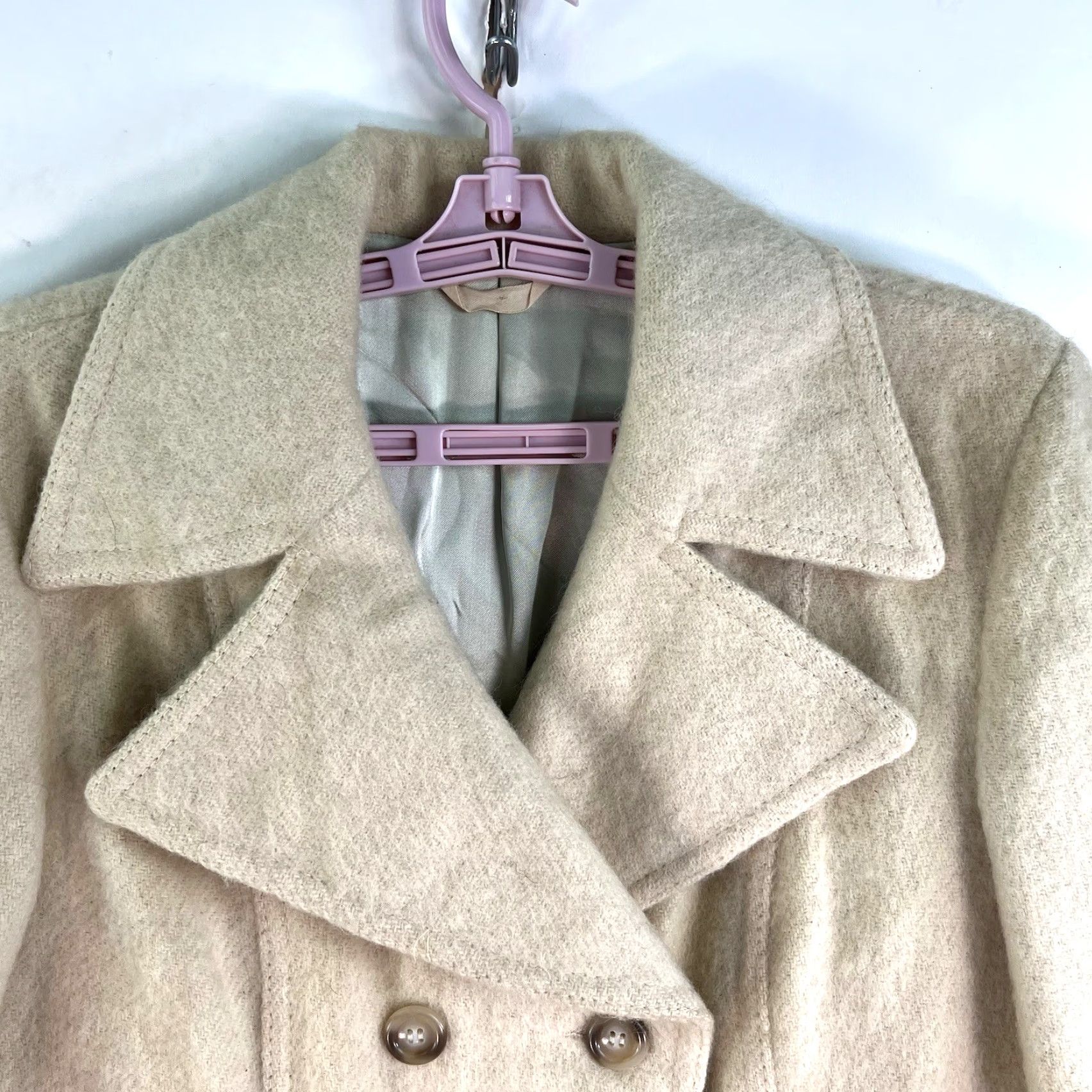 Vintage VINTAGE 70s Hilda Iceland Wool Jacket Women's Size 10 Beige Casual Classic Size L / US 10 / IT 46 - 2 Thumbnail