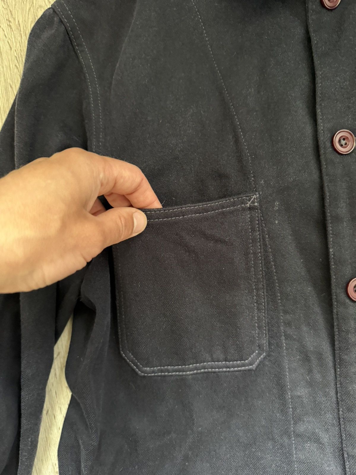 Needles Needles Wool Cotton Chore Jacket L Hole On Sleeve Size US L / EU 52-54 / 3 - 13 Thumbnail