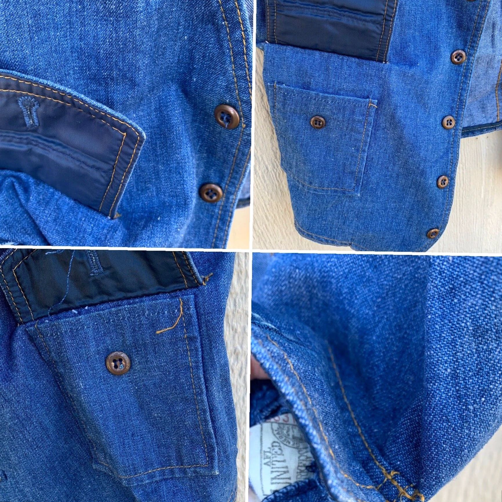 Lee VINTAGE Lee Vest Lee Jeans Denim Lee Set Sanforset 40R Union Made Cowboy Hippy Lee Blue 40R Mens Size US 40 / EU 56 - 5 Thumbnail