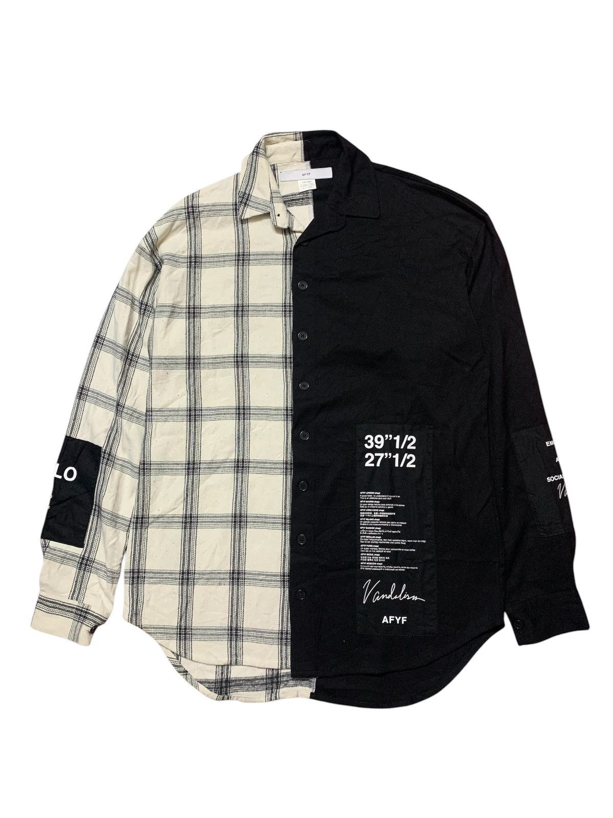 Hysteric Glamour × Japanese Brand 2000’s ROVTSKI Hybrid Oversized Shirt Size US XXL / EU 58 / 5 - 1 Thumbnail