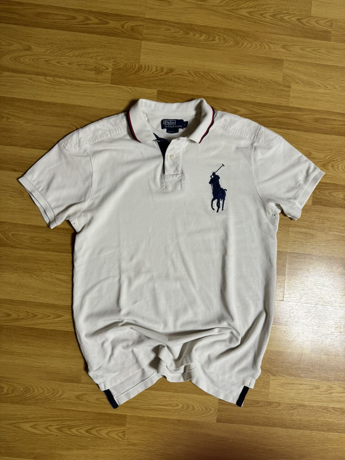 Polo Ralph Lauren × Vintage Vintage Polo Ralph Lauren rugby custom fit y2k polo big logo Size US L / EU 52-54 / 3 - 1 Thumbnail