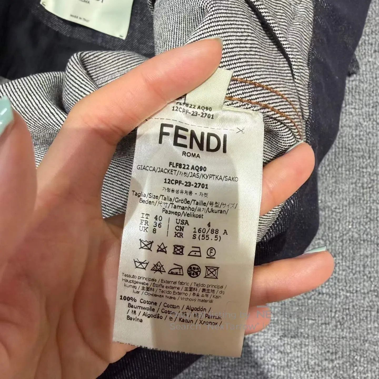Fendi FENDI Denim Jacket| Size S / US 4 / IT 40 - 7 Thumbnail