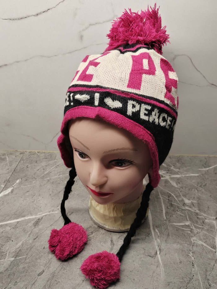 Vintage Vintage Peace Beanie Size ONE SIZE - 2 Thumbnail