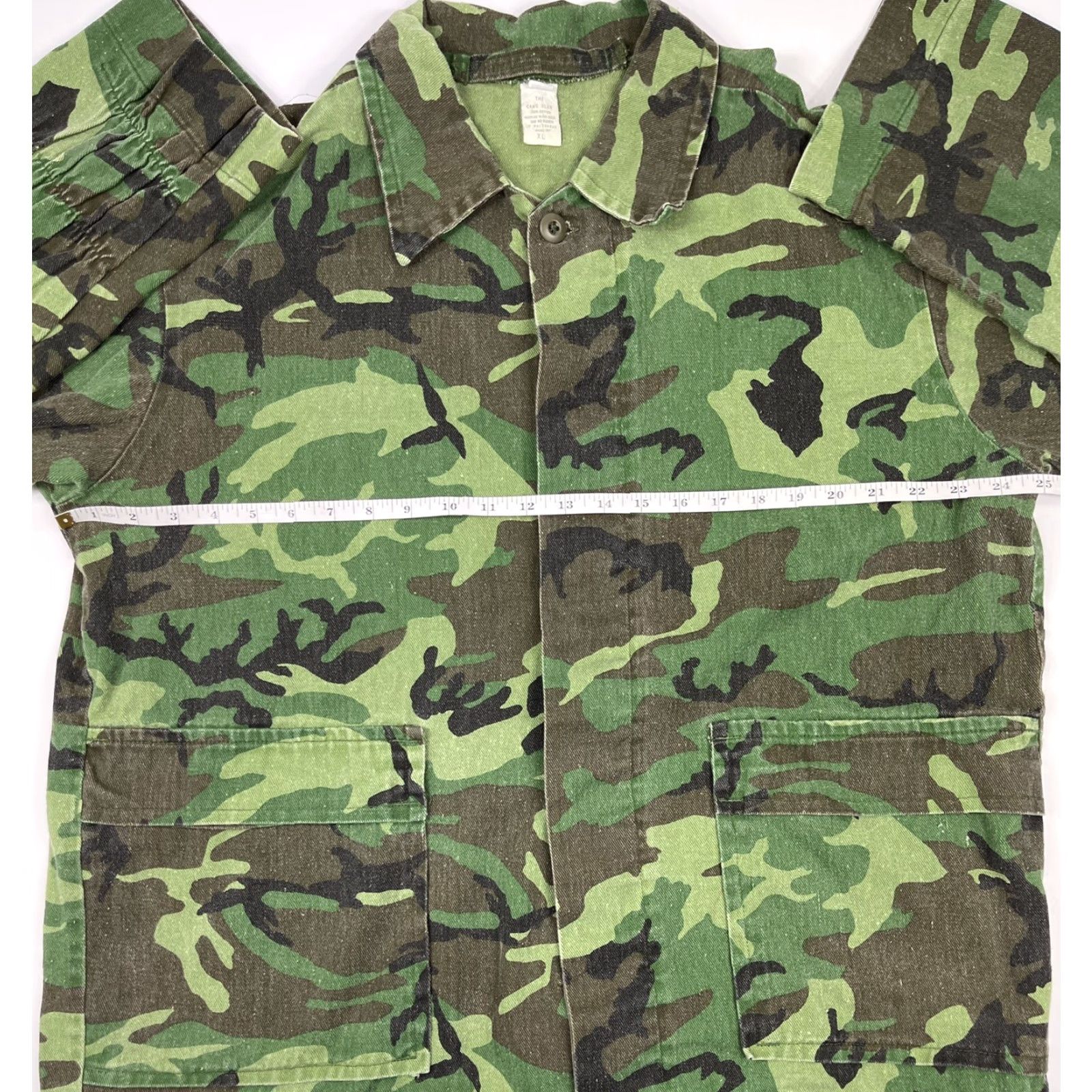 Vintage VINTAGE USA Canvas Camo Jacket – MT Field XL Men's Coat, Green, Full Zip, Multi-Pocket, 70s 80s, Workwear, Fall Winter Spring, Men's Size US XL / EU 56 / 4 - 4 Thumbnail