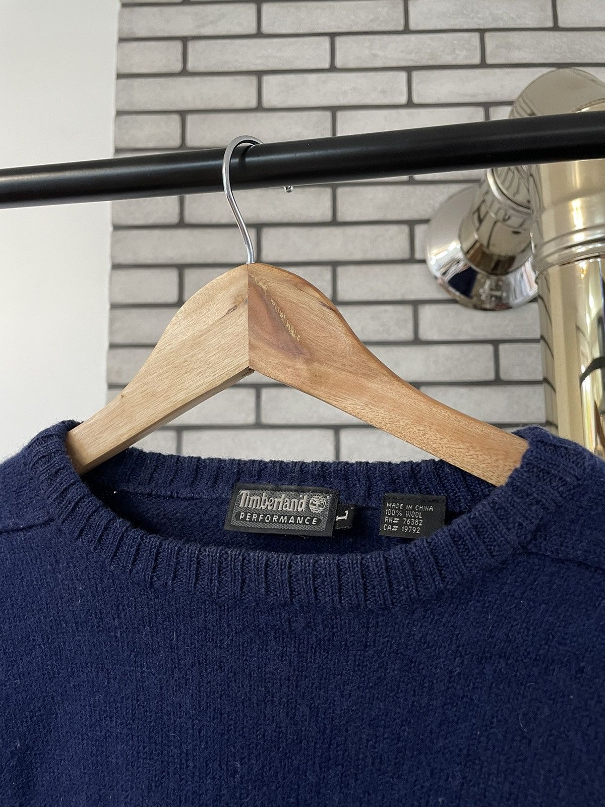 Timberland × Vintage Crazy Vintage Y2K Timberland 100% Wool Sweater Size US S / EU 44-46 / 1 - 8 Thumbnail