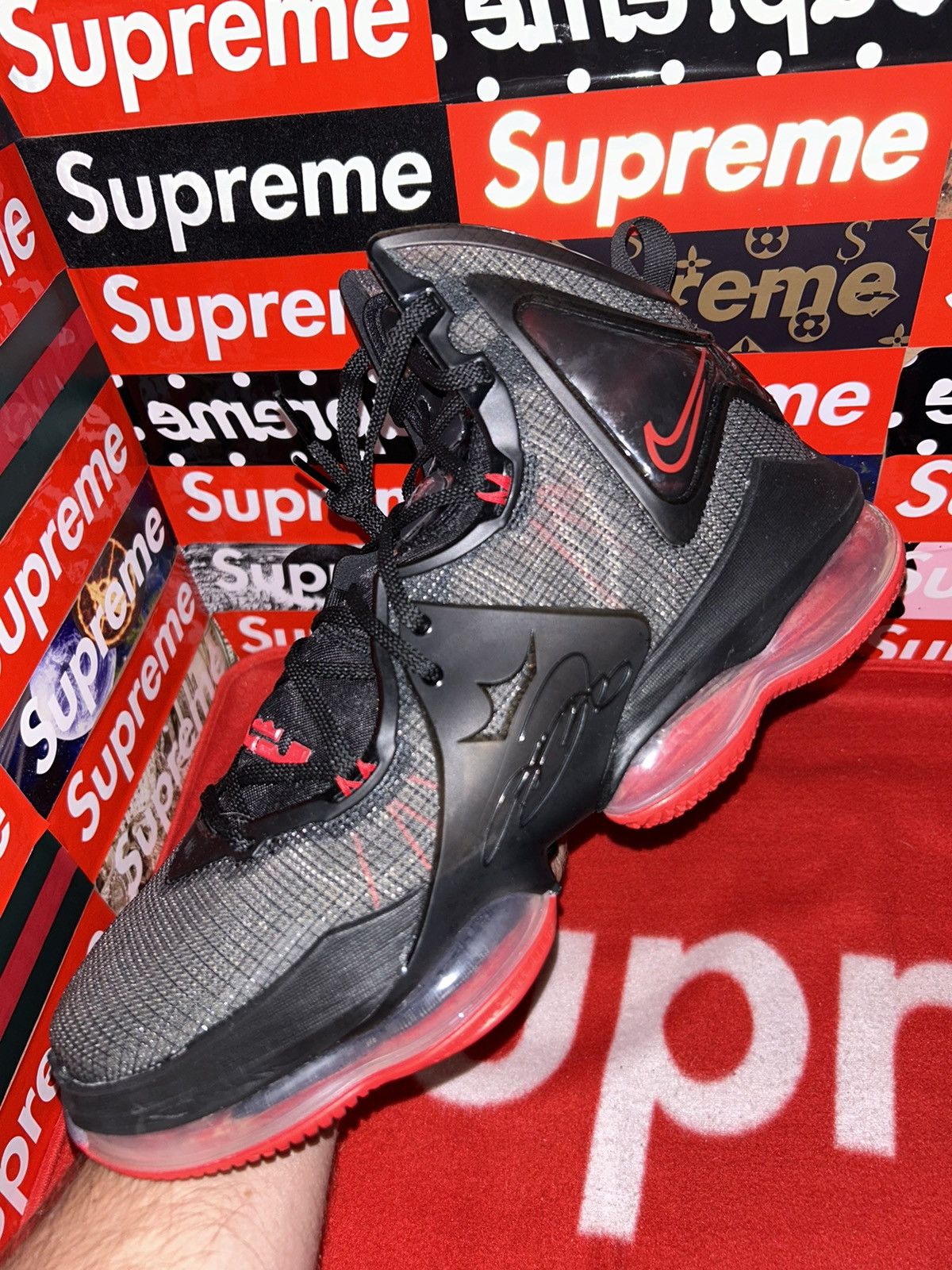 Nike Nike Lebron 19 BRED CZ0203-001 size 12 with box Size US 12 / EU 45 - 6 Thumbnail