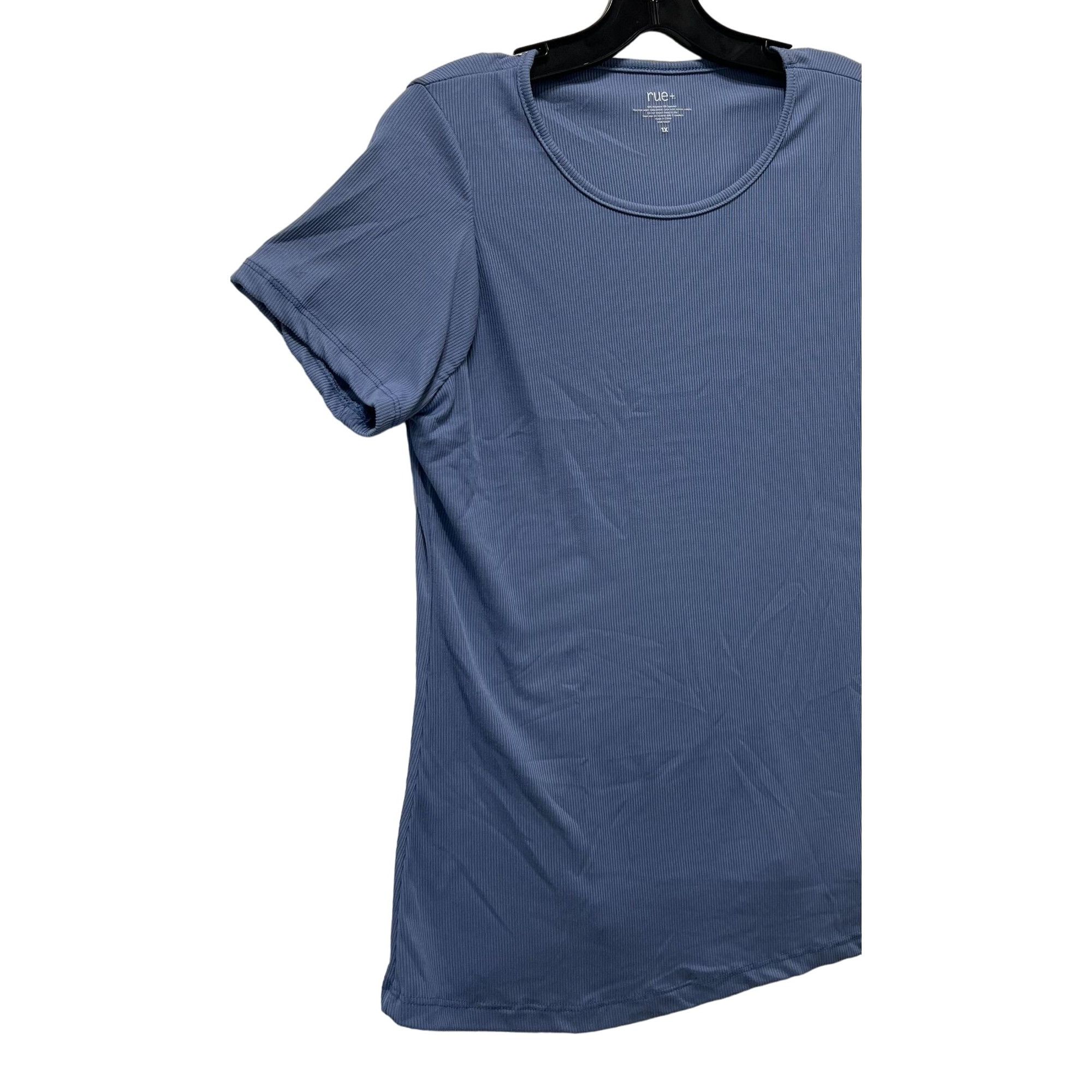 Other Rue + - Women's Short Sleeve T-Shirt - Light Blue - 1X Size XL / US 12-14 / IT 48-50 - 12 Thumbnail