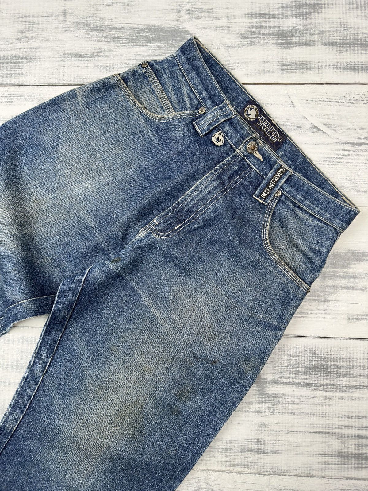 Southpole × Vintage VINTAGE SOUTHPOLE JEANS BAGGY DENIM SKATER DISTRESSED DENIM Size US 30 / EU 46 - 7 Thumbnail