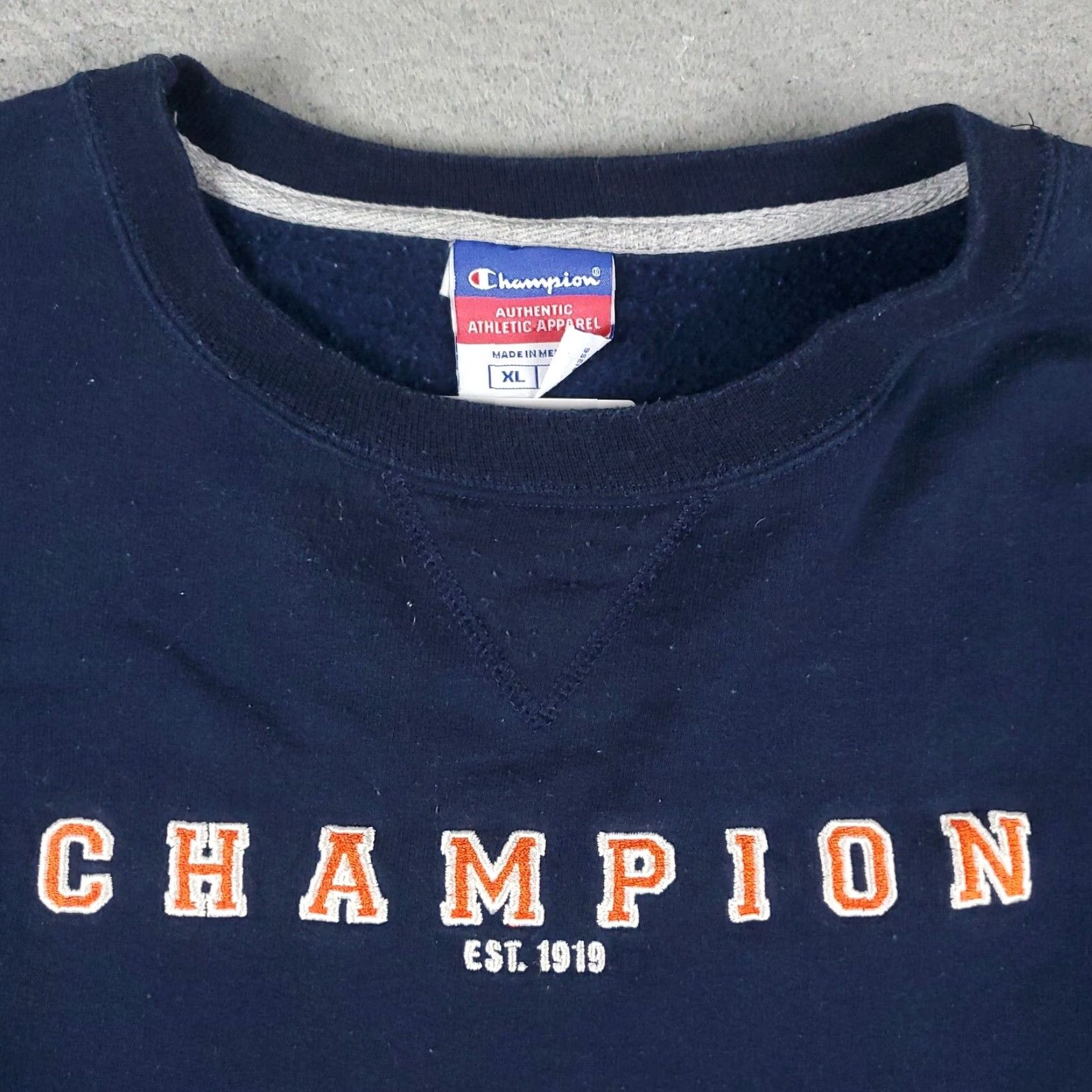 Champion Champion Mens Extra Large XL Blue Casual Pullover Sweatshirt Size US XL / EU 56 / 4 - 3 Thumbnail