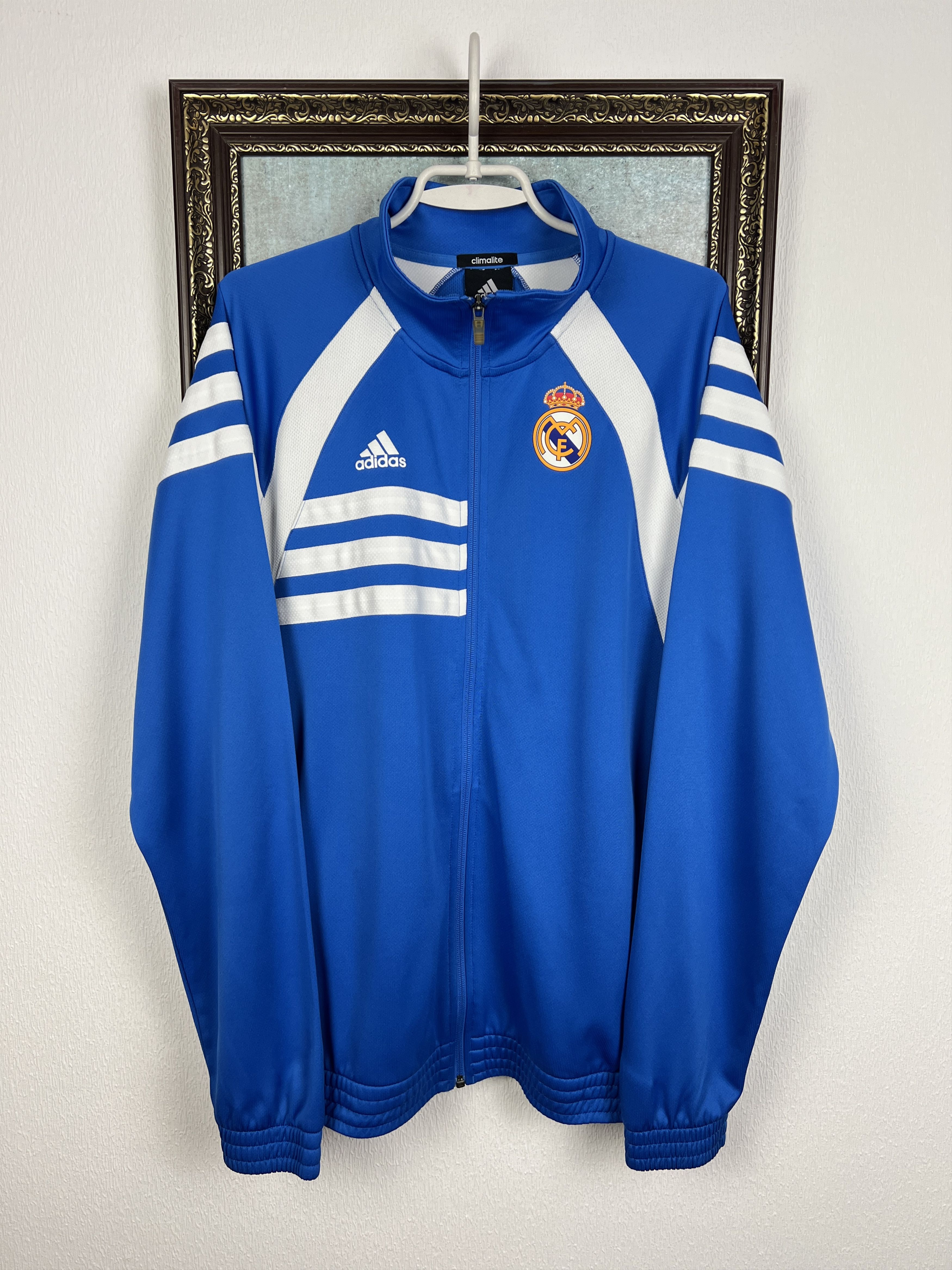Adidas Vintage Adidas Real Madrid Football Jacket Soccer Track Top Size US M / EU 48-50 / 2 - 1 Thumbnail