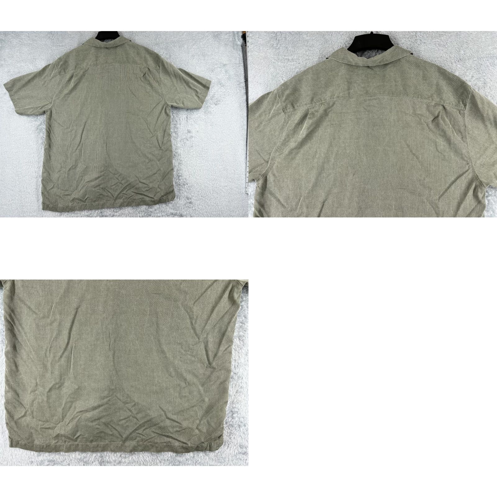 Tommy Bahama VINTAGE Tommy Bahama Shirt Adult 2XL Beige Stripe Button-Up 100% Silk Camp Hawaiian Size US XXL / EU 58 / 5 - 9 Thumbnail
