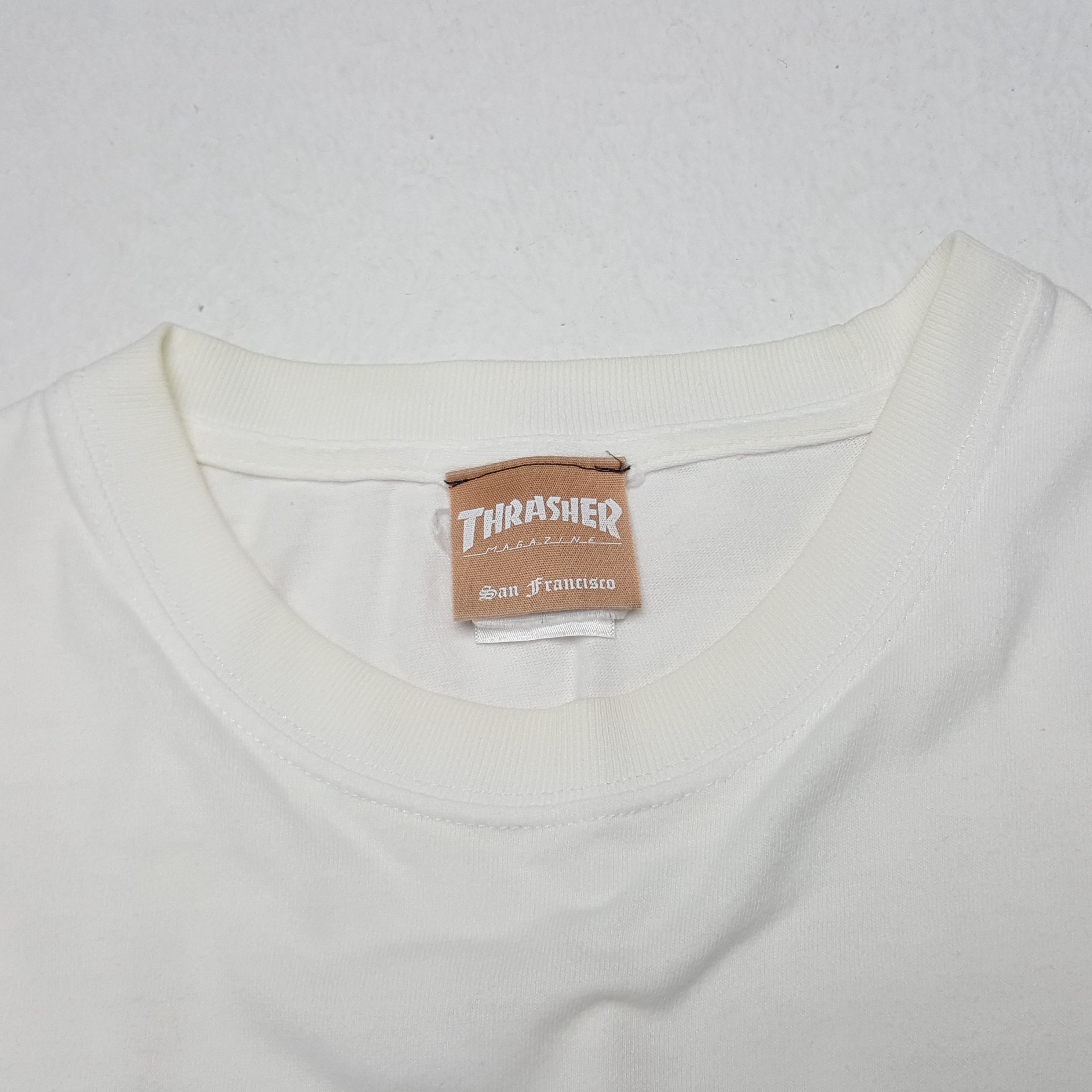 Thrasher × Vintage Vintage Thrasher America Skate Style Tshirt Size US L / EU 52-54 / 3 - 4 Thumbnail
