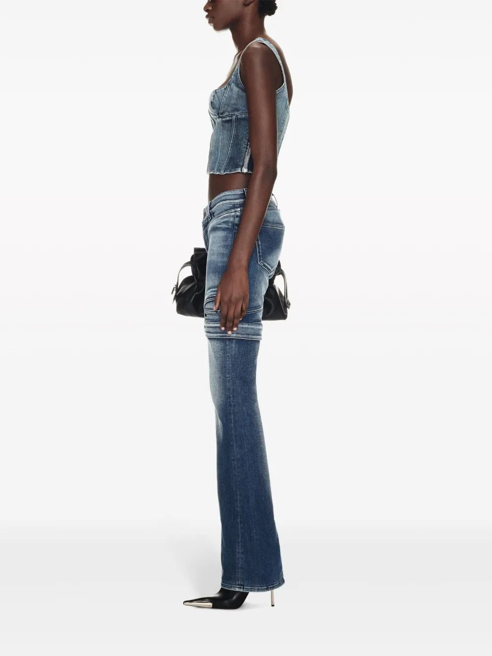 Off-White o1y1225 Denim Bustier in Blue Size XS / US 0-2 / IT 36-38 - 3 Thumbnail