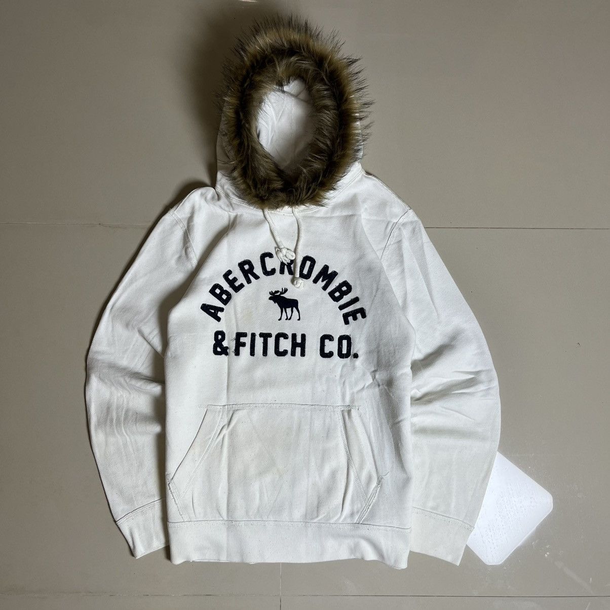 Japanese Brand Abercrombie Fur Hoodie – Classic Y2K Aesthetic Size S / US 4 / IT 40 - 1 Thumbnail