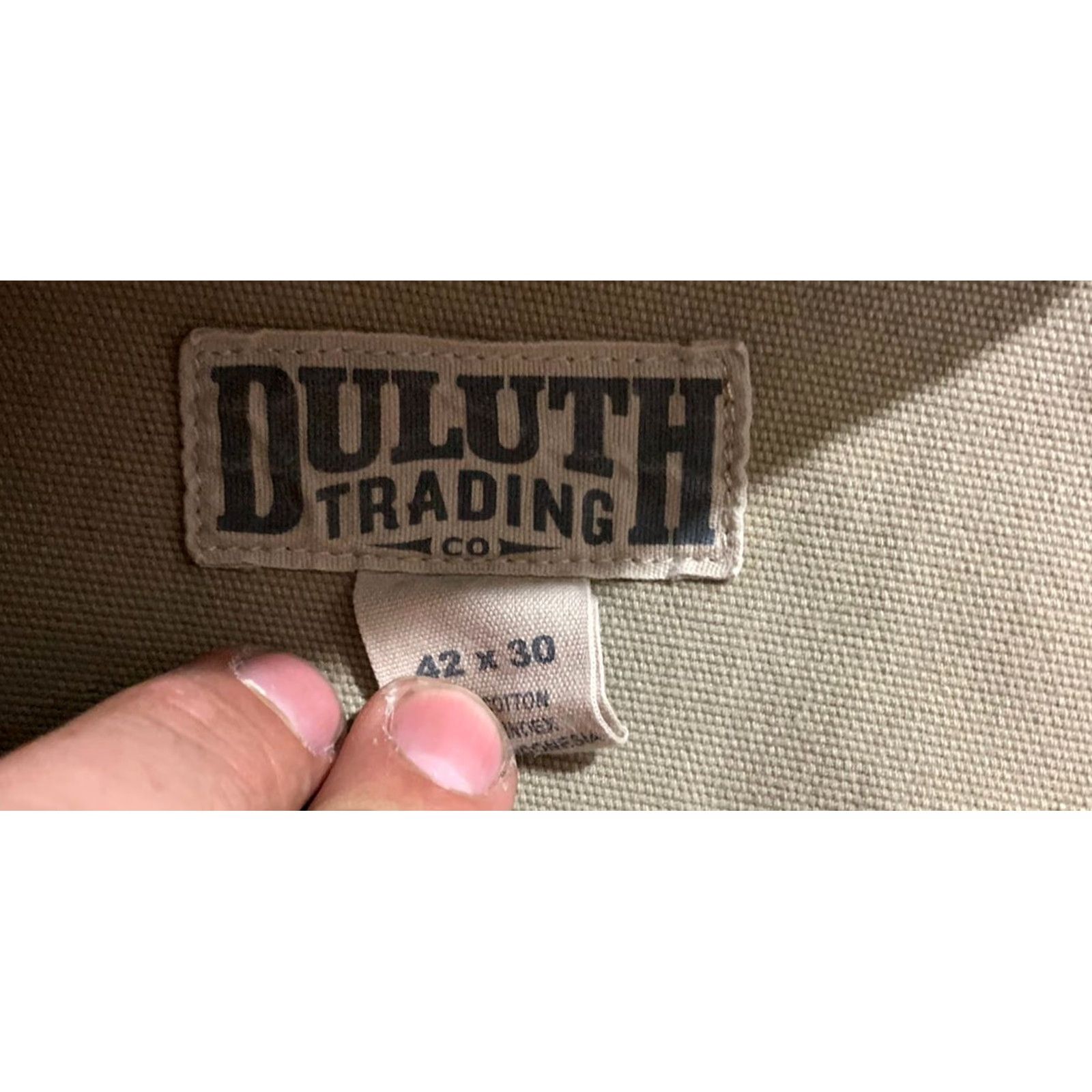 Vintage Duluth Trading Mens Burly Flex Fire Hose Carpenter Pants 42 x 30 Beige Size US 42 / EU 58 - 4 Thumbnail