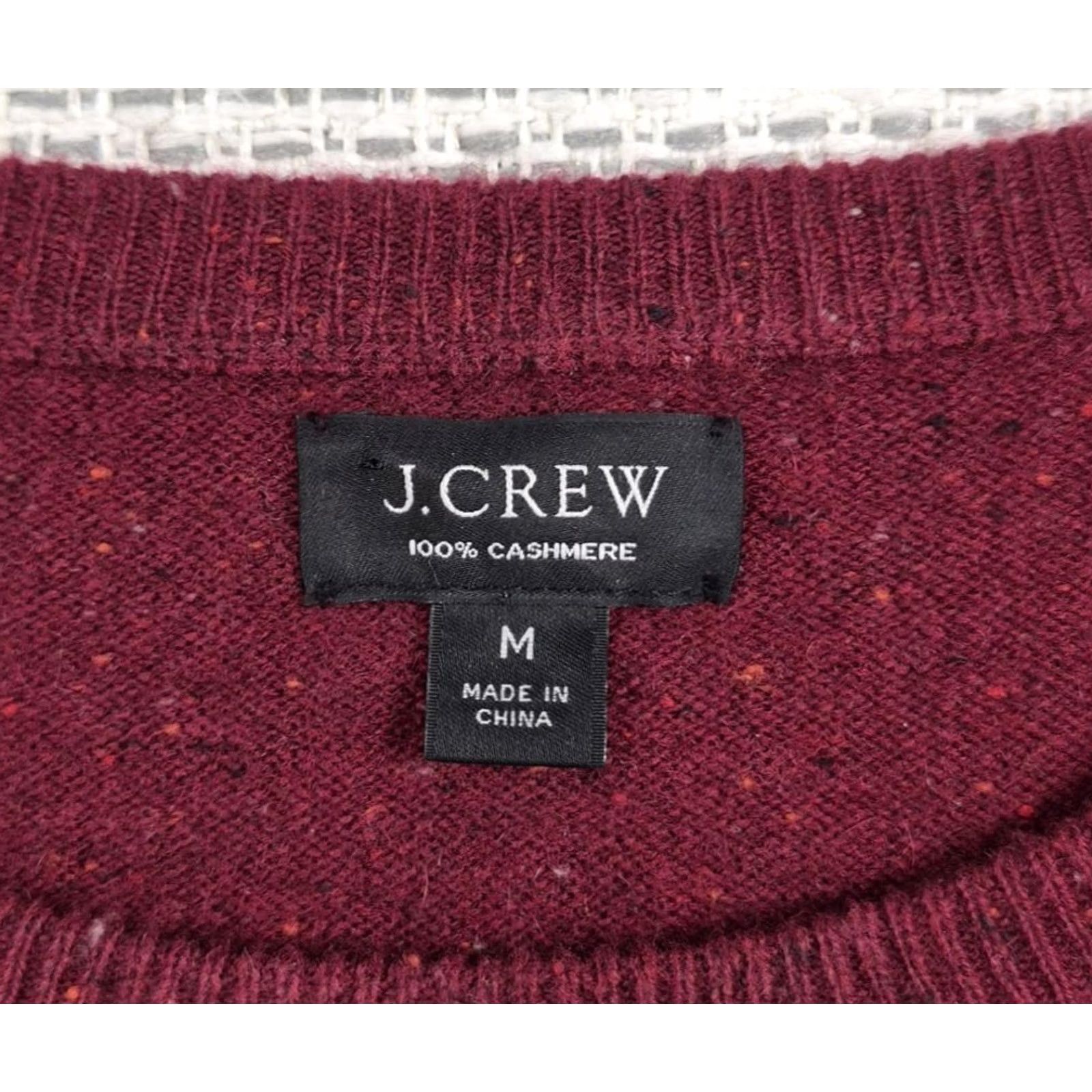 J.Crew J.Crew Sweater Mens Medium Red 100% Cashmere Crewneck Knit Pullover Size US M / EU 48-50 / 2 - 5 Thumbnail