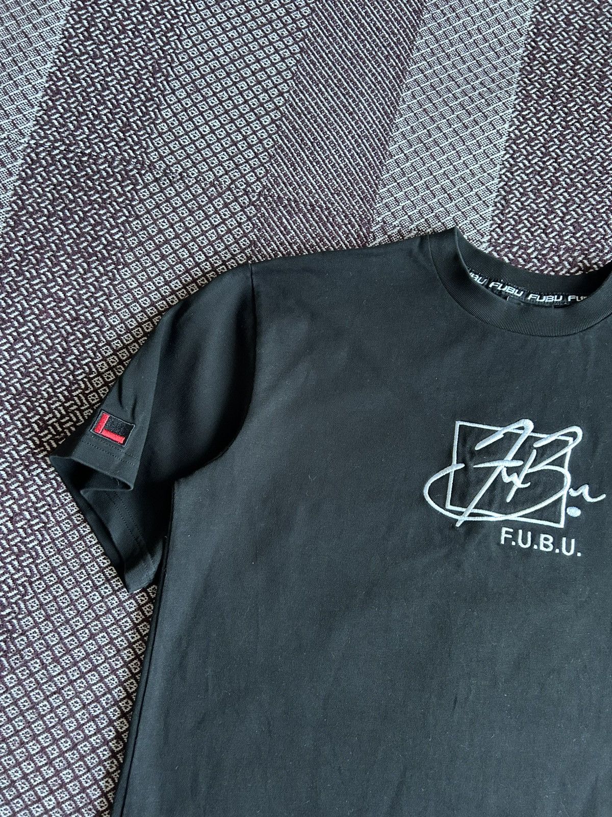 Fubu × Vintage Vintage Fubu Embroidered Big Logo T-shirt Rap Style Size S-M Size US M / EU 48-50 / 2 - 4 Thumbnail